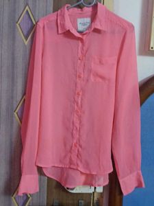 Coral Abercrombie & Fitch Shirt