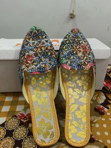Embroidered Flats &amp; Sandals