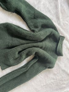Green Oversized Sweater( Pure Wool)