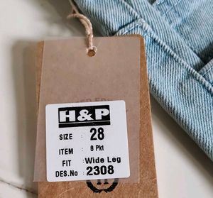 8 pocket Trendy Light Wash Cargo Jeans