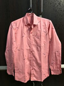 Printed Lite Pink Shirt Like New