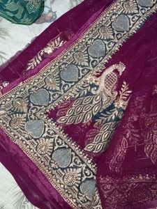 New Saree With Blouse Piece