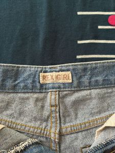 Ripped Denim Shorts