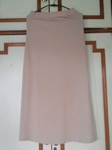 Nude Midi Skirt