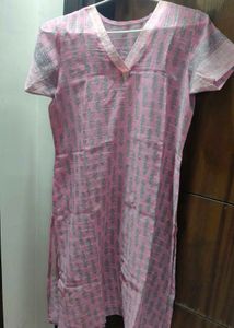 Pink Printed Kurti