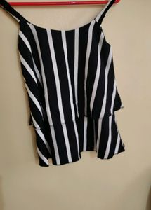 Striped Ruffle Tank Top