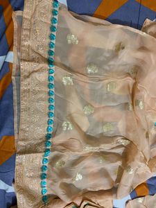 New Unstiched Peach Suit