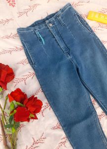 High Waisted Denim Jeans