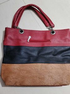 Color Block Handbag