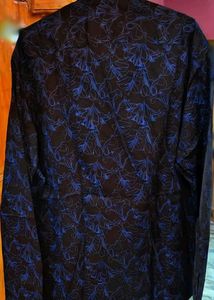 Flying Machine Black Slim Fit Casual/Party Shirt
