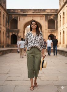 ✨Instant Chic!Monochrome Meadow Flowy Tunic Top!✨