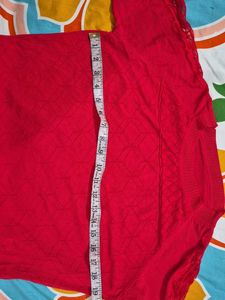 Red Knit Top