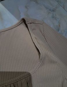 Ribbed 3/4 Sleeve Crop Top