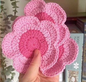 Crochet Flower Coasters