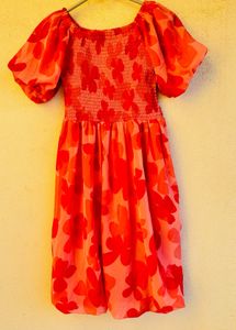 Pink Floral 👗 Dress🩷