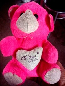 Pink "Best Wisher" Teddy Bear
