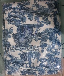 Blue &amp; White Print Dress