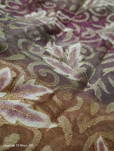 Vintage Brown &amp; Gold Saree