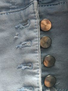 Blue Women Denim Straight Slim Jeans
