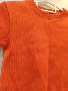Orange Basic Tee