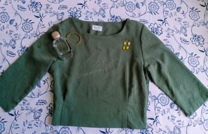 Olive Green Top