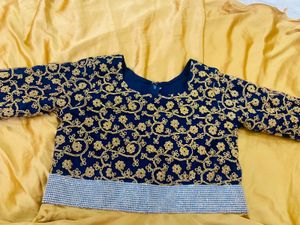 Gold Anarkali Gown with Dupatta