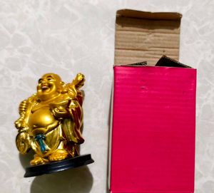 Laughing Buddha Statue Golden