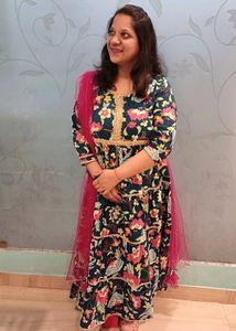 Floral Print Kurta Set