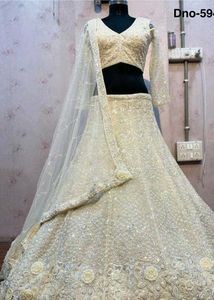 Beautiful Bridal Light Brown Colour Chaniya choli