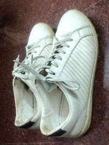 Classy White Sneakers For Men By Ajile Pantaloons