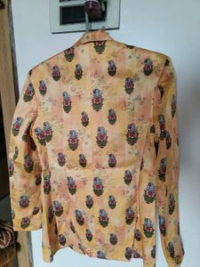Men Floral Print Blazer 36 Sz