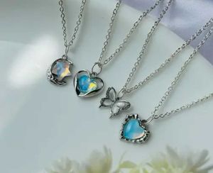Silver Charm Necklace Set