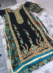 Georgette Fabric Suit Salwar Carton Silk