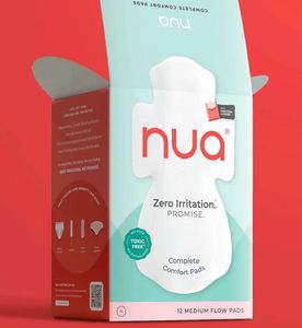 Nua XL Medium Flow Comfort Pads - 12 Count