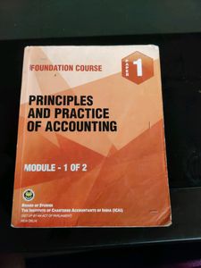CA FOUNDATION (ICAI BOOKS) principles And Practice