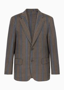 Striped Brown Blazer