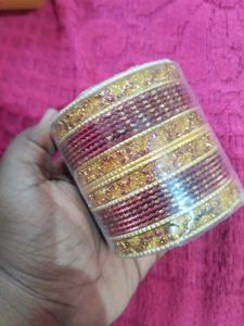 Green &amp; Gold Bangles