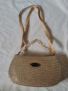 Gold Shimmery Sling Bag