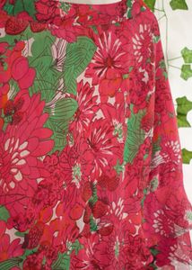 Floral Ruffle Mini Skirt