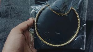 Golden Stone Studded Necklace