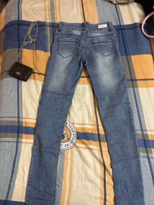 Blue Denim Ripped Jeans