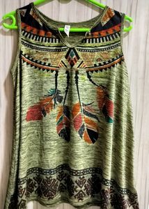 Beautiful Green Desgin Top