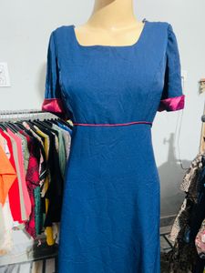 Elegant Blue Maxi Dress