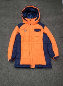 Fila Orange & Navy Puffer Jacket