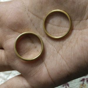 Gold Rings - Pair anti tarnish