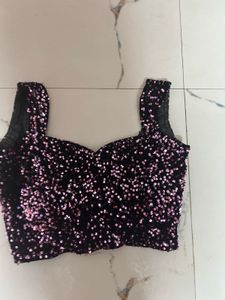 HEAVY DESIGNER SEQUIN BLOUSE