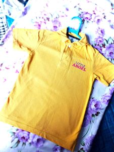Little Angel Yellow Polo Shirt