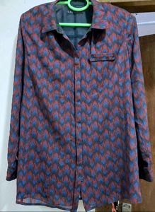 Purple Colour Korean Tops, Bust Size 36