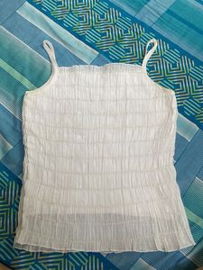 White Sleeveless Top