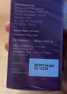 Original Bella Vita SWAG BOMB GIRL Perfume – 100ml